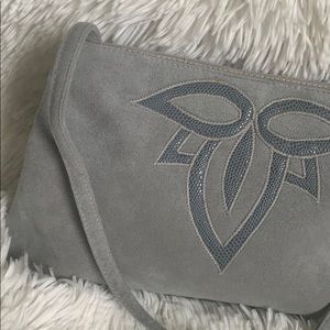 Vintage suede handbag